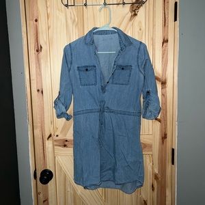 Denim shirt dress